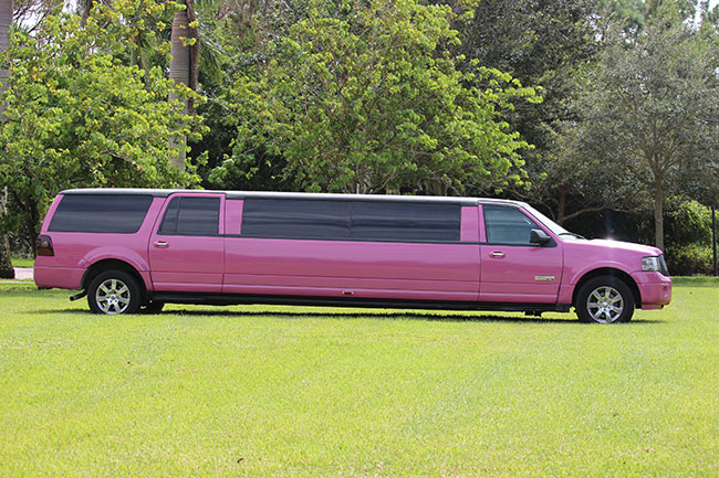 pink limo hire